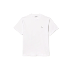 T-SHIRT IN COTONE COCCODRILLO RICAMATO BIANCA